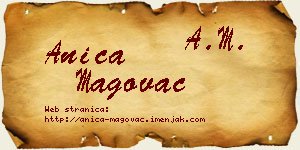 Anica Magovac vizit kartica